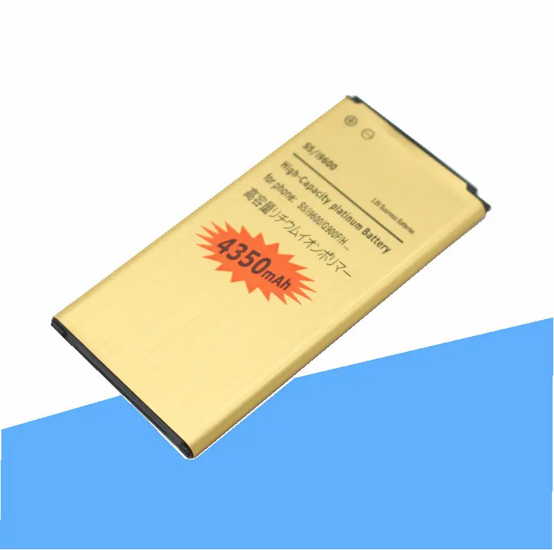 ISkyamS 1x4350mAh EB BG900BBE Золотая батарея для Samsung Galaxy S5 SV I9600 G900A G900P G900T G900V|Аккумуляторы