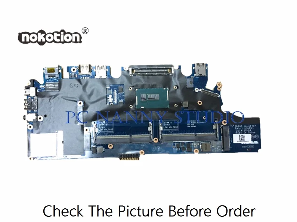 PCNANNY 0G9CNK для DELL E7250 Материнская плата ноутбука LA A971P I5 5300U DDR3L