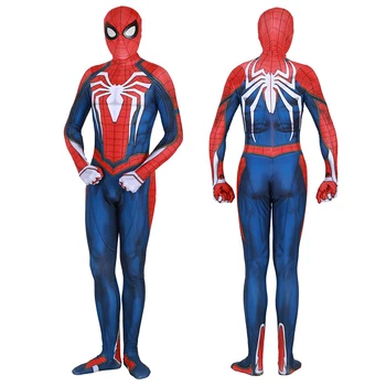 

Insomniac Games Spiderman Cosplay Costume Zentai Spider Man Superhero Bodysuit Halloween Carnival Suit Jumpsuits