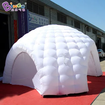 

High quality 5X2.5 M white inflatable dome tent with three legs for wedding party inflatable igloo event tent canopy toy tents