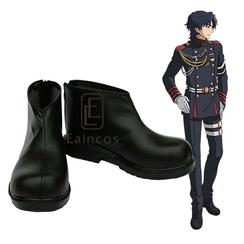 Аниме Seraph of the End Yuichiro косплэй костюм Guren Ichinose обувь для косплея черные короткие