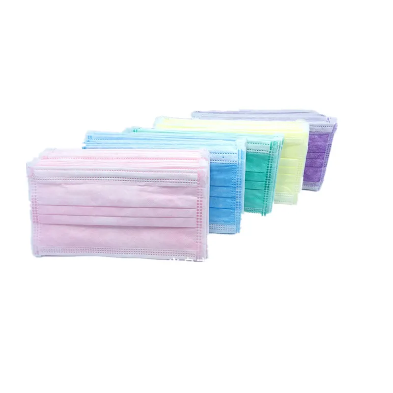 

50pcs Health Care 3 Layers Non-woven Disposable Mask Anti-dust Fog Mouth-muffle Ear Hanging Respirator Masks
