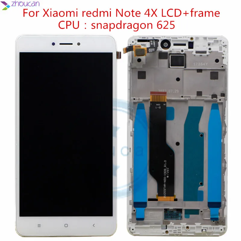 

For Xiaomi Redmi Note 4X 3GB 32GB LCD Display Frame Touch Screen Panel Redmi Note 4X Snapdragon 625 LCD Display Digitizer Parts