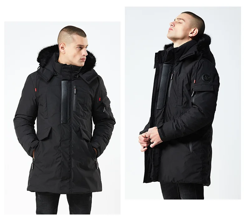 Mens winter jackets and coats new clothing high quality hooded thick windproof jacket fashion large size men winter coat ZZG138