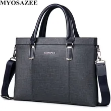 MYOSAZEE классический дизайн мужской портфель из искусственной кожи s мужские повседневные деловые сумки мужские офисные портфели сумки Сумка для ноутбука дорожная