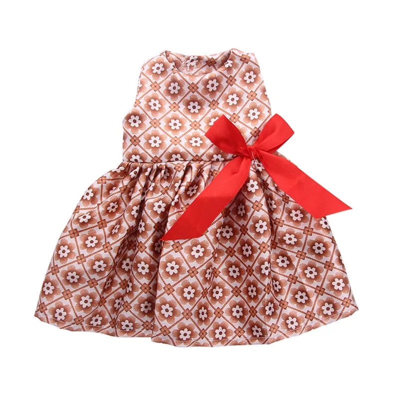 Кукла Одежда 15 видов стилей Повседневное платье с галстуком-бабочкой подходит 18 дюймов американская кукла и 43 см Новорожденный ребенок Zaps одежда аксессуары Игрушка