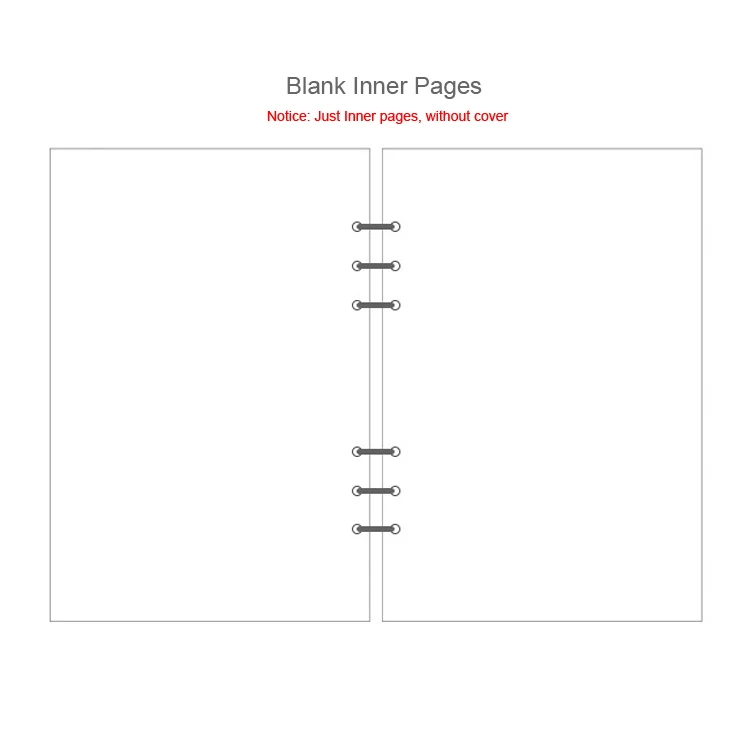 A5 A6 A7 креативный 6 отверстий планировщик наполнитель бумага s для Filofax офиса школы спираль тетрадь наполнитель бумага Биндер внутренние страницы - Цвет: Blank