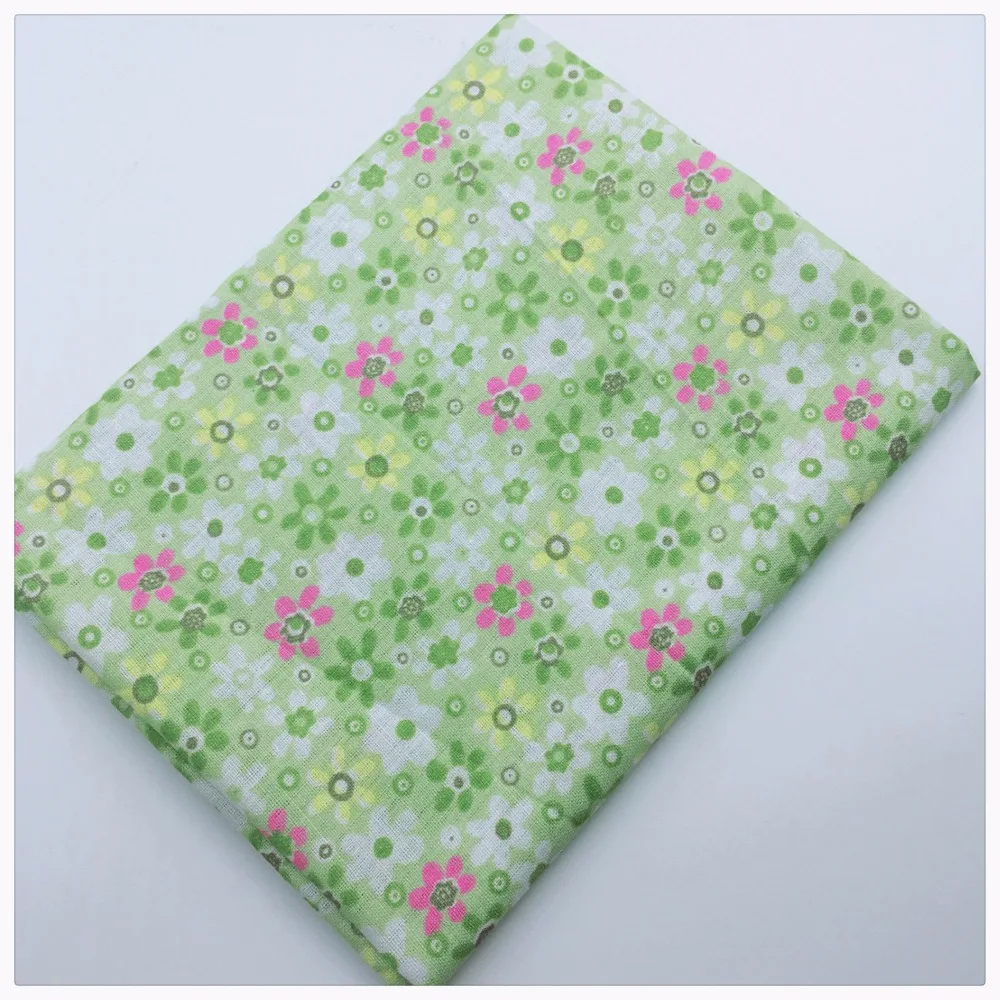 Syunss Green 50 см* 50 см 7 шт. простая хлопковая ткань для поделок, стеганая тильда, кукольная ткань, текстиль, детская ткань для постельного белья, шитье, пэчворк