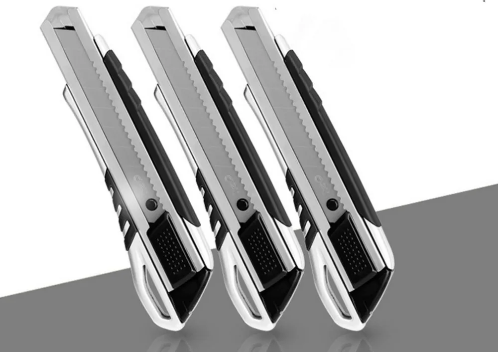 Цинковый сплав долговечные Большой универсальный нож открытая коробка инструмент обои Резак лезвия бритвы нож школьные и офисные канцелярские принадлежности