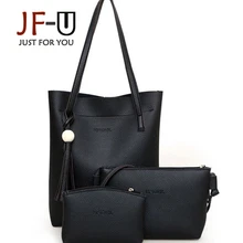 JF-U 3 Bolsas Set de Lujo Mujeres de Los Bolsos Diseñador de Las Mujeres Bolsos de Cuero Bolsa de Hombro Femenino bolsa feminina