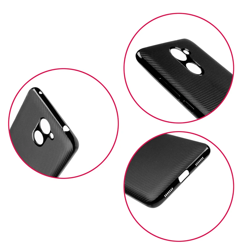 carbon fiber silicone case huawei y7 2017 y7 prime (2)
