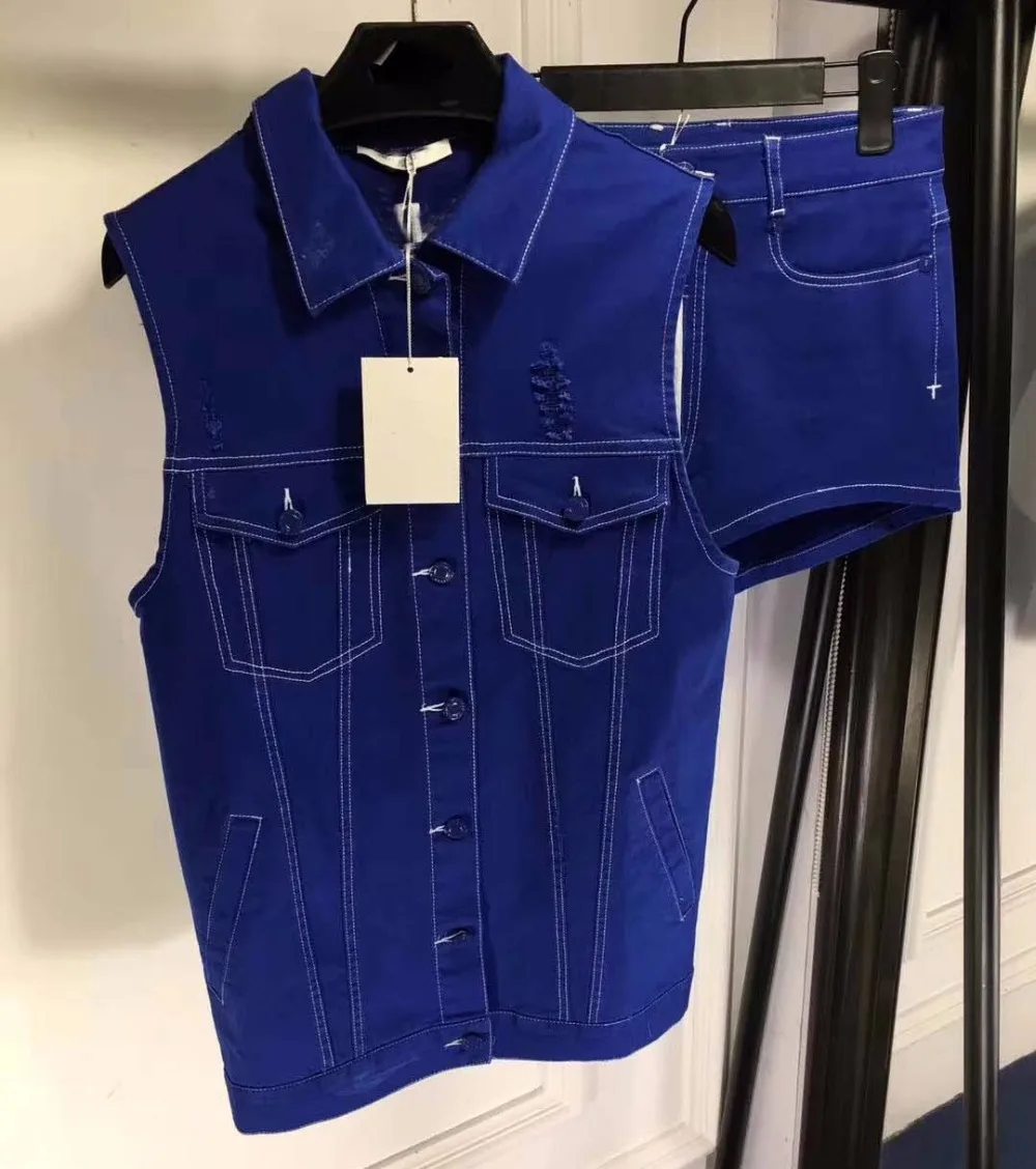 

2018 Fashion women's suit shorts for women casual conjunto feminino 2 piece set top and pants costume vivid binary clothing