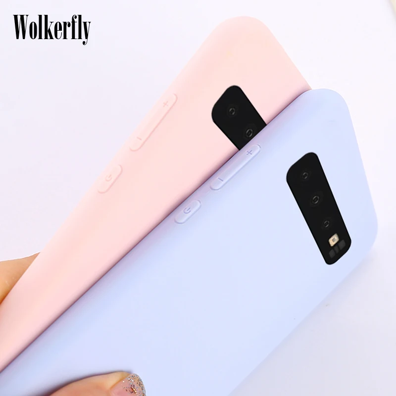 Силиконовый чехол карамельных цветов для Samsung Galaxy A10 A20 A30 A40 A50 A70 A60 2019 S10 Plus S10e