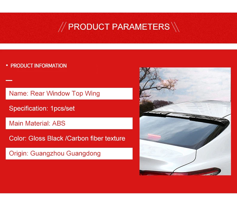 QHCP Высокое качество ABS заднее стекло крыло верхний спойлер украшения специально для Toyota Camry авто аксессуары