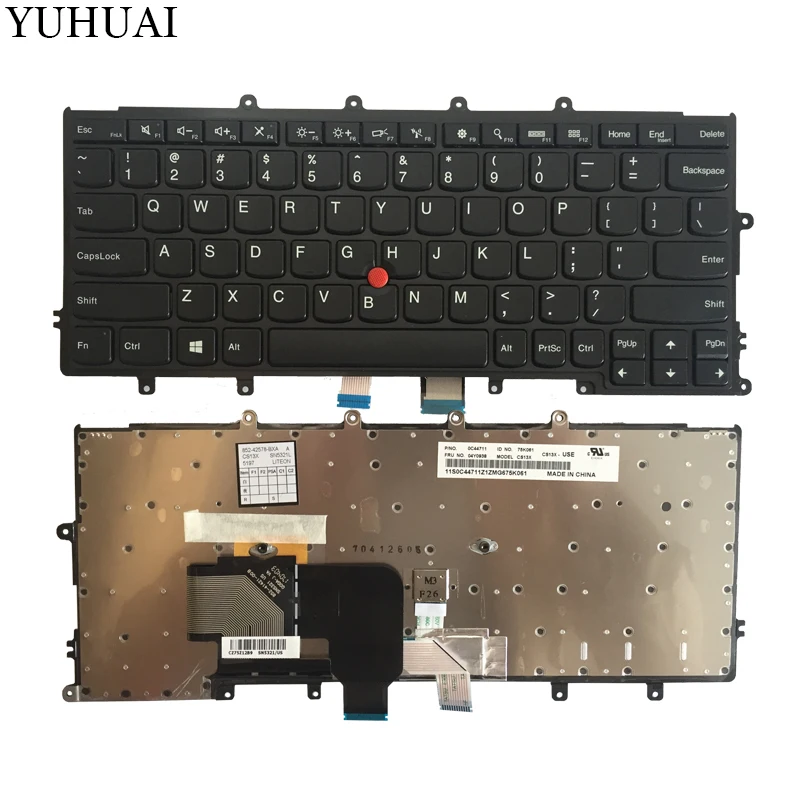 

New US Keyboard For Lenovo Thinkpad X230S X240S x240i X240 X250 X260S X270 US laptop Keyboard without backlight black 04Y0938