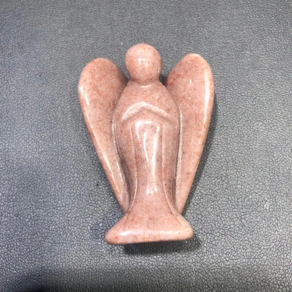 

2 inches Natural carved crystal angel as gifts