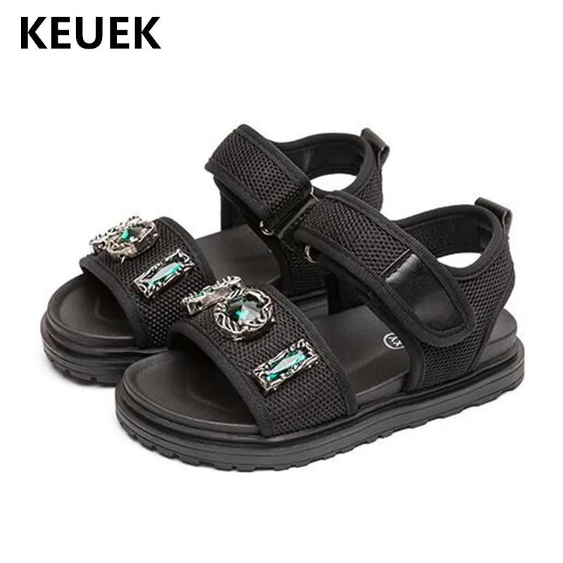 

New Children Shoes Kids Princess Summer Student Beach Shoes Baby Soft bottom Sandals Girls Toddler Rhinestone Flat with 018