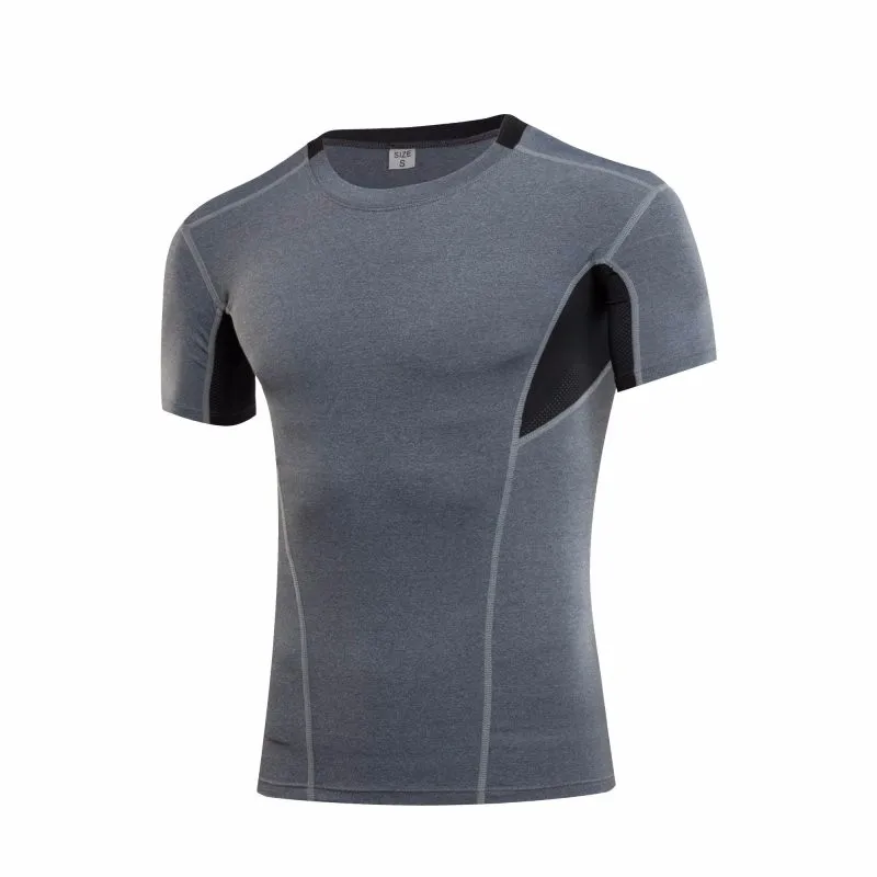 Мужская Дизайнерская Спортивная футболка, быстросохнущая, облегающая, для бега, s m l xl XXL, Прямая поставка