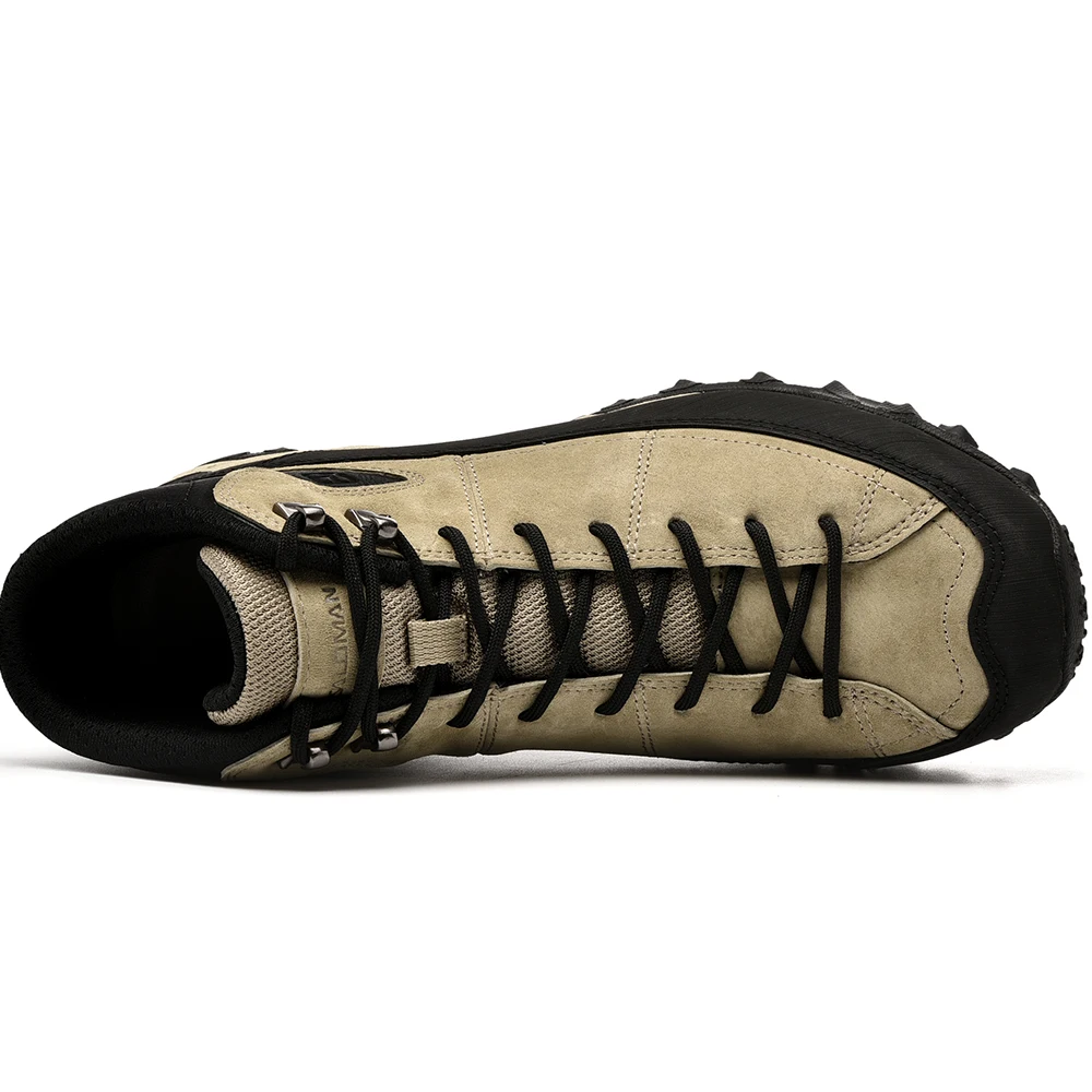 Men's Winter Leather Outdoor Hiking Trekking Boots Shoes Sneakers For Men Camping Tourism Climbing Mountain Shoes Sneakers Man  Men's Winter Leather Outdoor Hiking Trekking Boots Shoes Sneakers For Men Camping Tourism Climbing Mountain Shoes Sneakers Man
