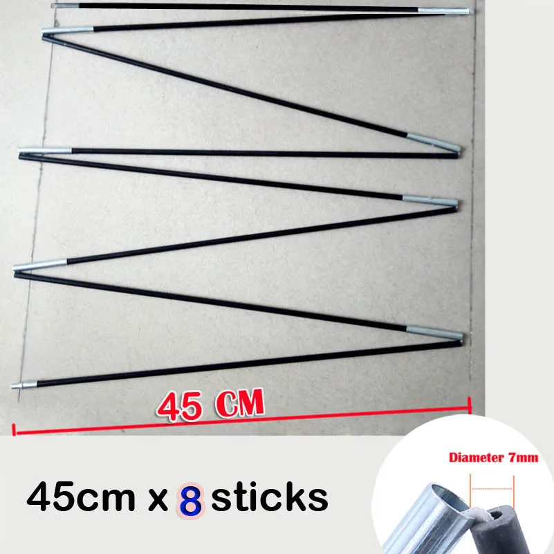 DH_diameter 7mm tent pole 45cmx8pcs sticks-1
