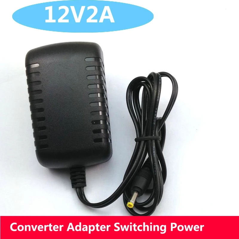 

1Pcs AC 100-240V to DC 12V 2A Converter Adapter Switching Power Supply Charger For LED Strips Light EU Plug Brand New
