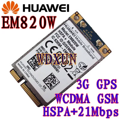 Разблокированный HuaWei EM820U 3g WCDMA GSM WWAN карта HSPA+ 21 Мб по EM820w 820 Вт 3g модуль карта EM820U EM770W