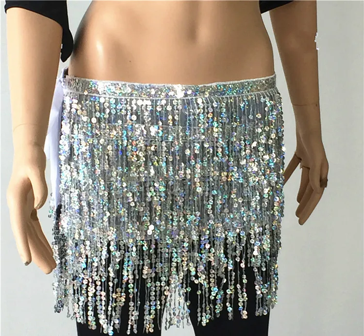 Paillette Tribal Belly Dance Belt Sequined Tassels Belly Dance Hip