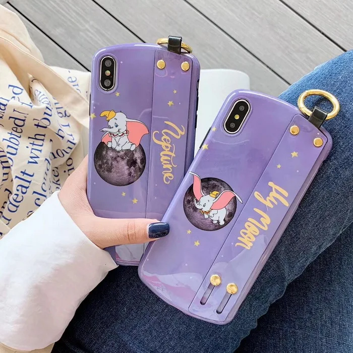 Ретро Браслет Мягкий силиконовый чехол для телефона iPhone X Xs Max XR мультфильм