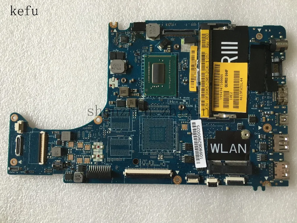 

For Dell XPS L421X Laptop motherboard 0F2DV7 CN-0F3XK5 0F3XK5 LA-7841P With I5-3337U CPU Test good
