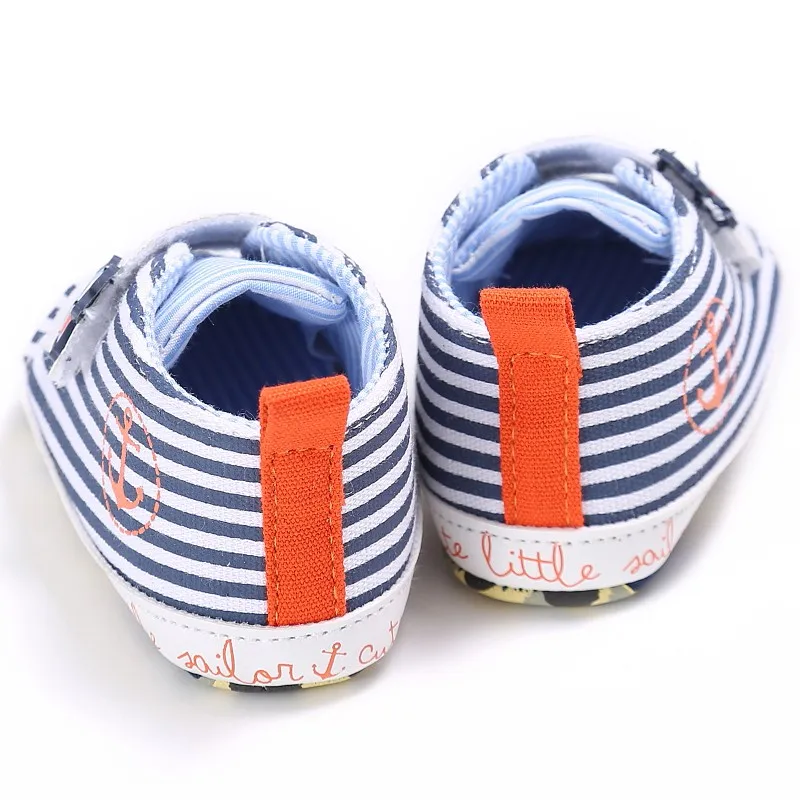 Новорожденных первых шагов одежда для малышей устойчивые туфли для девочек мультфильм печатных холст противоскользящие детская мягкая подошва Prewalker