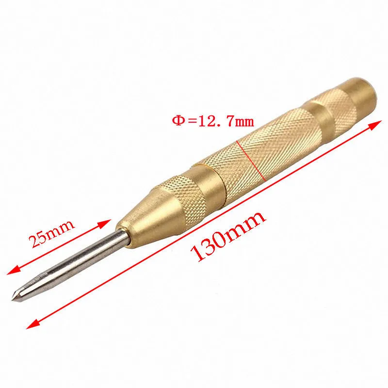  1 pc 5 Inch Automatic Center Pin Punch Spring Loaded Marking Starting Holes Tool