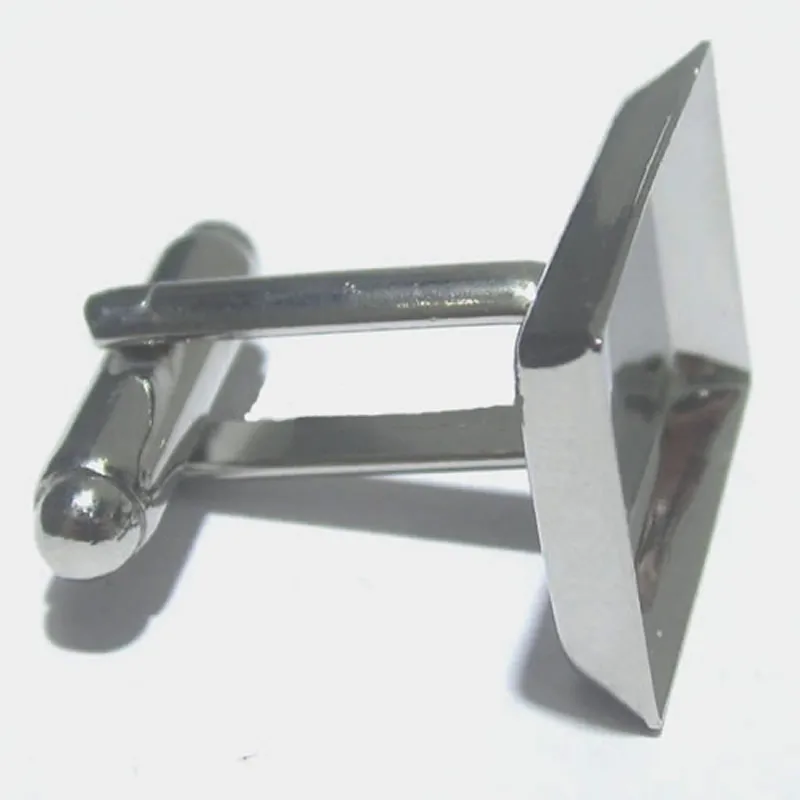 Brass Cufflink Findings personalized rectangle cufflink backs design
