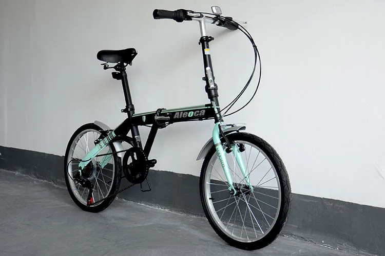 Top NORWICH 20inch 6speed fluorescence color Mountian Folding Bike Double V Bake 4