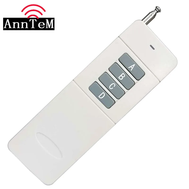 

ANNTEM 3000m Remote Control ABCD 4 Button Transmitter Long Range Distance Remote Transmitter Big Button 315/433Mhz