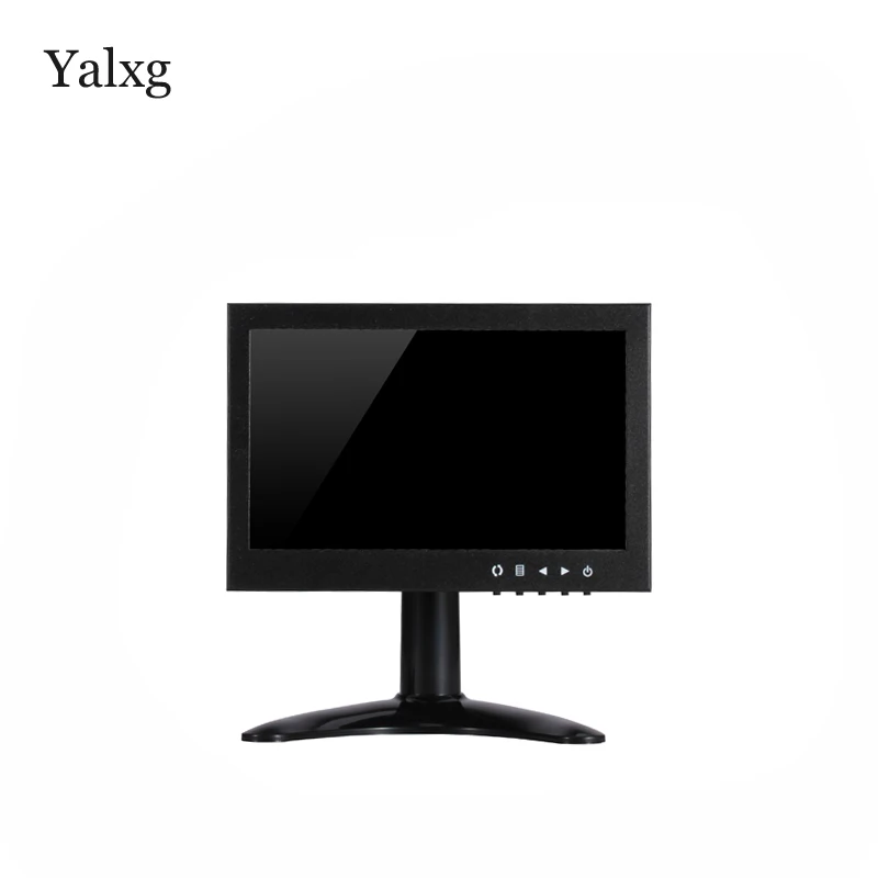 Yalxg 7 дюймов TFT светодиодный 1024x600 HD монитор с BNC/HDMI/VGA/AV для ПК CCTV камера безопасности использования в помещении