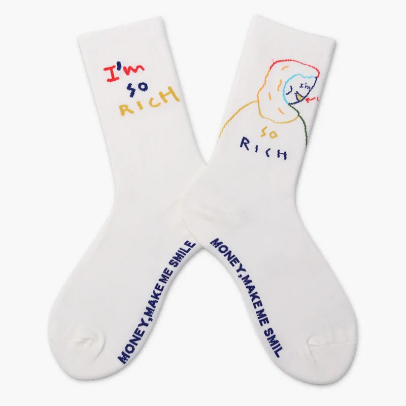 Skinfullysweet/Новинка; носки с котом; мягкие носки с милым рисунком граффити; женские спортивные хлопковые теплые разноцветные Модные женские носки в стиле Харадзюку