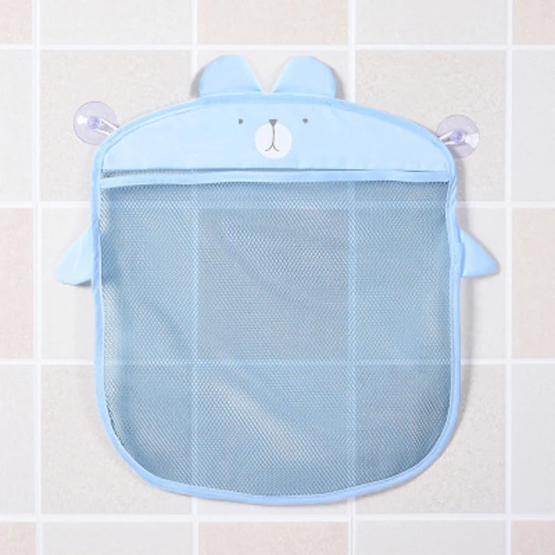 Tofok полиэфирные сетчатые сумки для хранения Настенные присоски для ванной комнаты детские игрушки прекрасный мультфильм Животные ассортиментные наборы, пакет Органайзер - Цвет: Blue