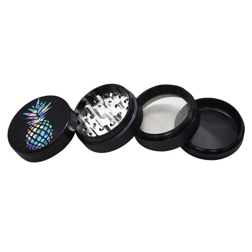 

4-layer 50mm Metal Herb & Spice Mills Tobacco Grinder Spice Graters Cursher Smoker Cigarette Grinder Weed Fumar
