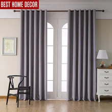 Modern solid finished blackout curtains  blackout curtains for living room bedroom curtains