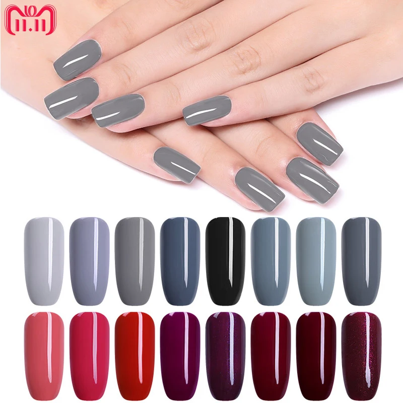 

NICOLE DIARY 6ml Nail Polish Gray Red Series Peel off Lacquer Glitter Art Decoration Water Base Pigment Manicure Nail Decoration