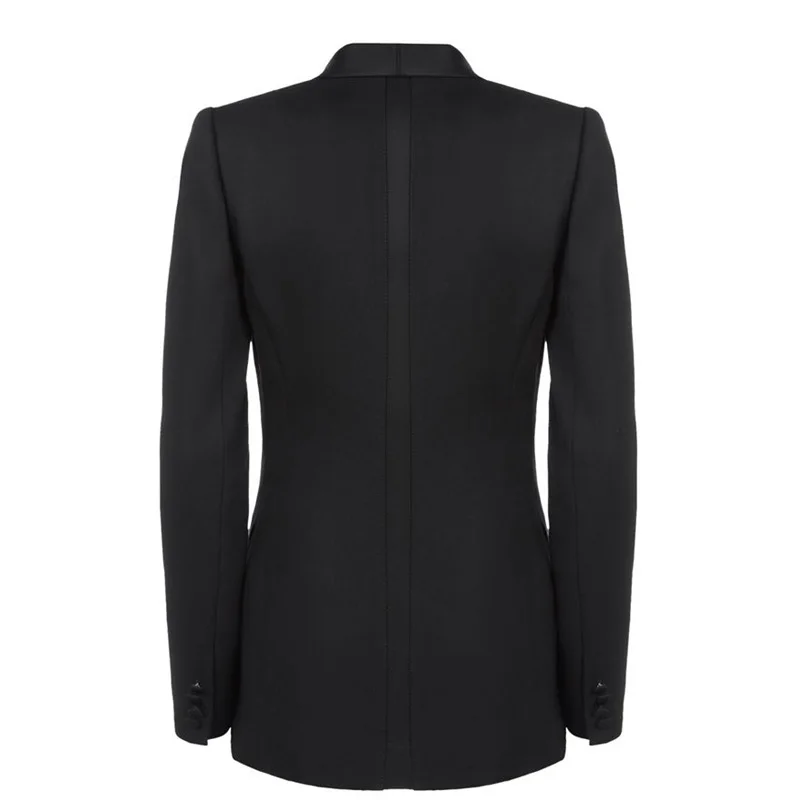 Blazer Jacket 2 Piece Set Long Pants Suits Office Uniform Designs Women Autumn Patchwork Double Breasted Female Business Suit