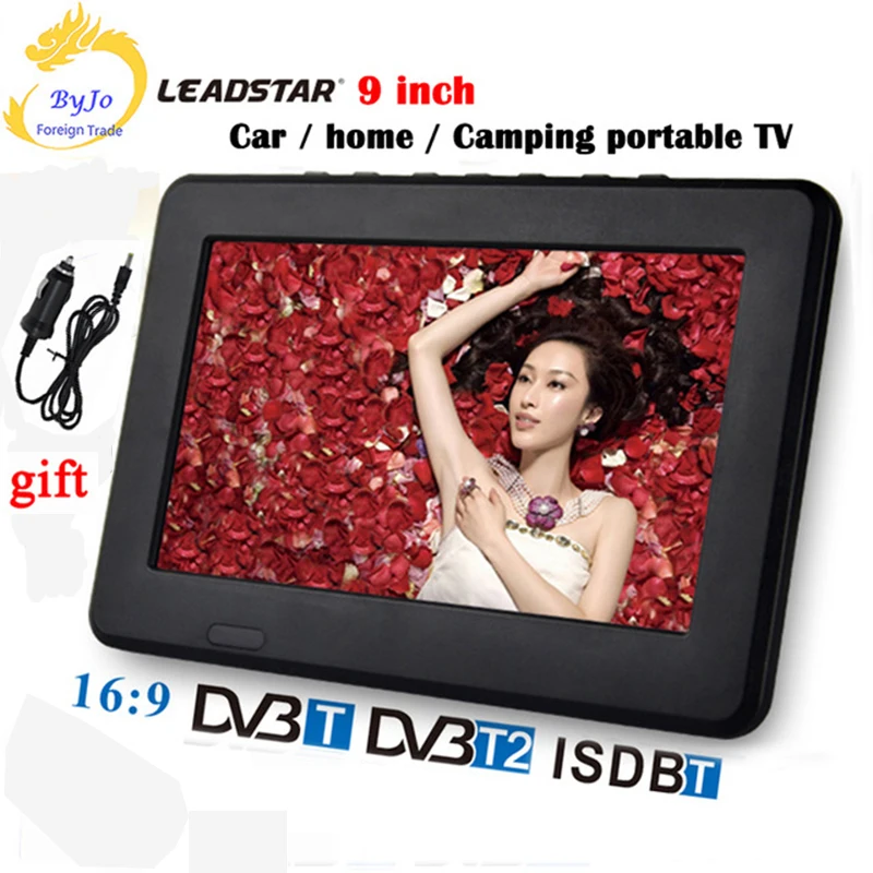 LEADSTAR D9 9 дюймовый СВЕТОДИОДНЫЙ цифровой ТВ плеер DVB T T2 аналоговый мини все в одном