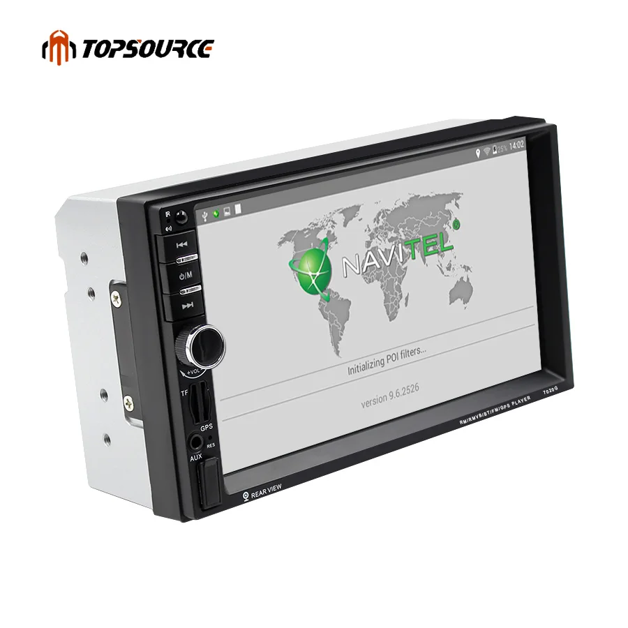  TOPSOURCE 7020G 2 Din Auto Multimedia Player + GPS di Navigazione 7 ''Schermo di Tocco di HD MP3 MP