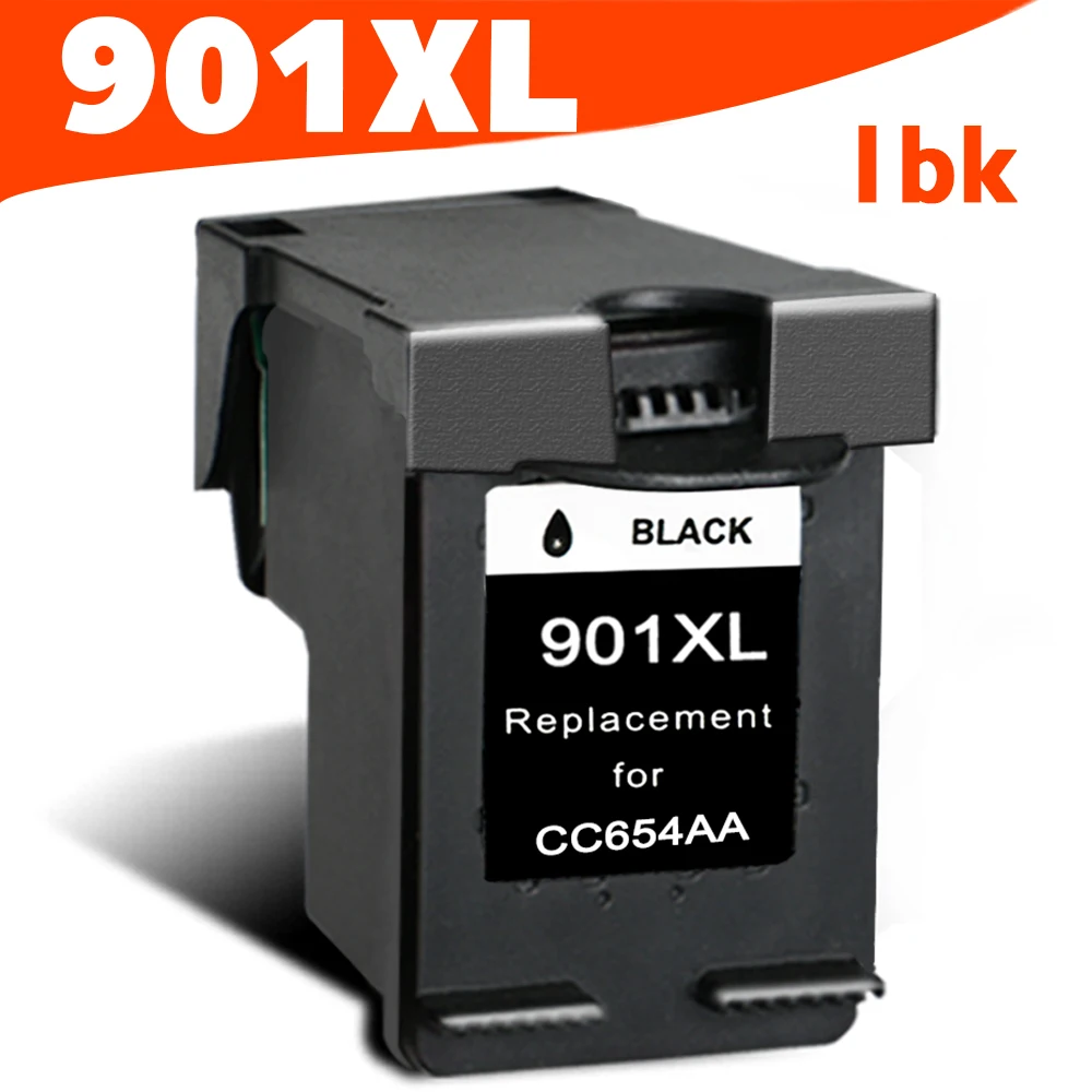 CMYK SUPPLIES 1 x Ink cartridge remanufactured for HP 901 XL Black for HP printer 4500 J4580