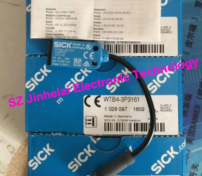 

100% Authentic original WTB4-3N1361S16, WTB4-3P3161 SICK Photoelectric switch