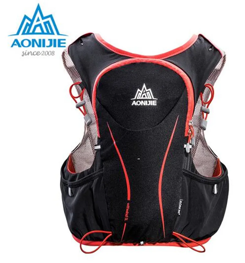 

AONIJIE 5L Outdoor Sports Backpack Women Men Marathon Hydration Vest Pack Water Bladder Hiking Camping Running Marathon Race