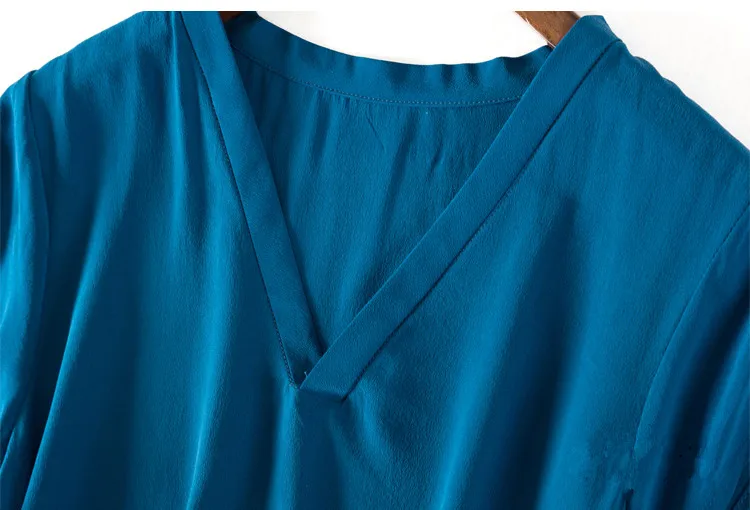 Женская Летняя шелковая блузка с v-образным вырезом без рукавов офисная одежда Повседневная элегантная натуральная шелковая блузка из