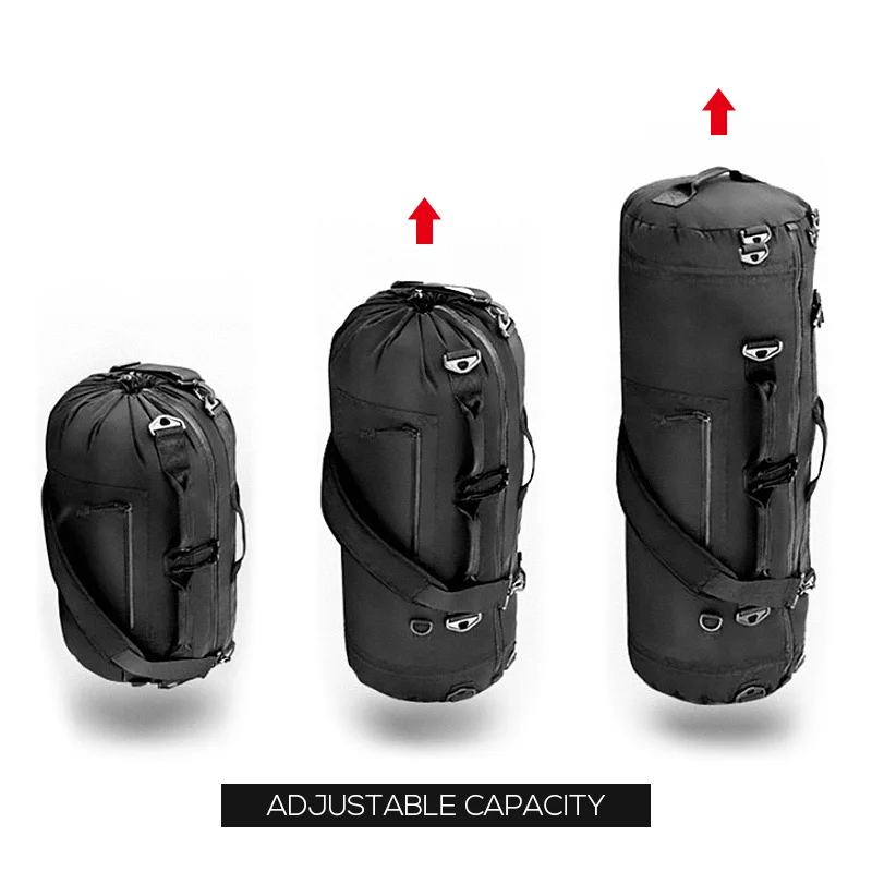 Ruil Men Travel Bag 3 files adjustable travel backpack protects