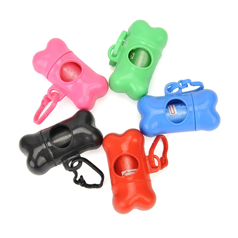 

1 Pcs Classic Style Bone Shape Pet Dog Poop Bag Practical Cat Poop Bag Set Pet Dog Cleaning Supplies Dog Poop Bag Dispenser