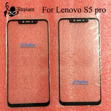 Черный для lenovo S5 pro L58041/для lenovo S5 pro GT L58091 передних боковых Стекло ключ для ремонта объектива Сенсорный экран Внешний Стекло(без кабеля